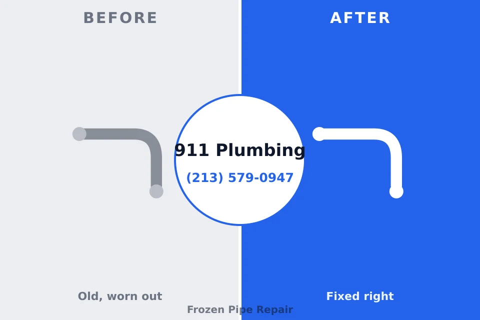 Before and after: plumbing company Frederic, WI